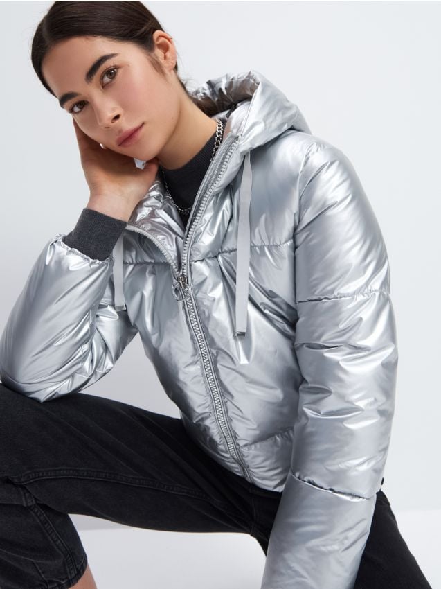 wallis grey cropped jacket