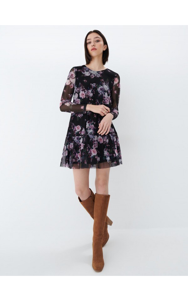 Rochie cu model floral, MOHITO, 0306M-39P